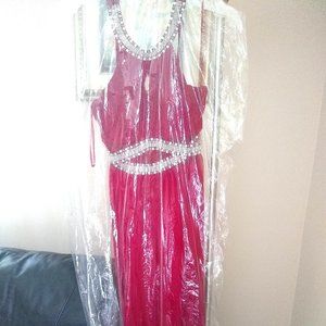 Burgundy Prom Dress (size S)